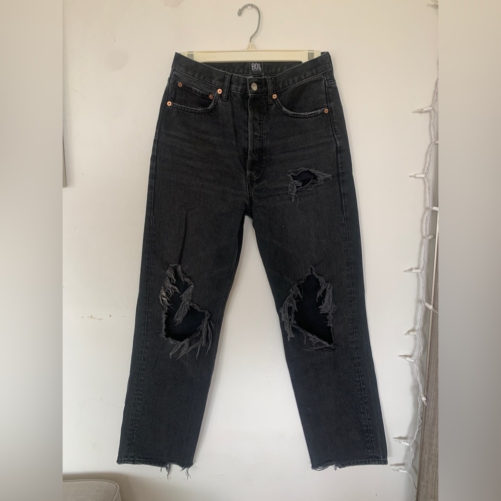 BDG high waisted distressed jeans